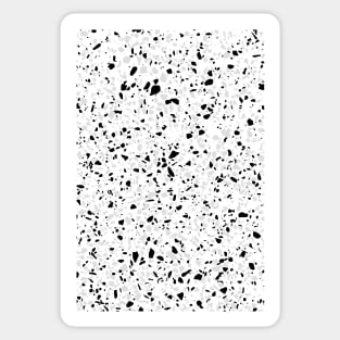 Black, White and Grey Speckles Sticker